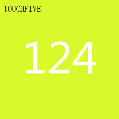 124 1 шт. TouchFive на выбор, 168 цветов, маркеры для эскизов, маркеры на спиртовой основе, набор цветных маркеров, товары для рукоделия, ручка для школы - Цвет: 124