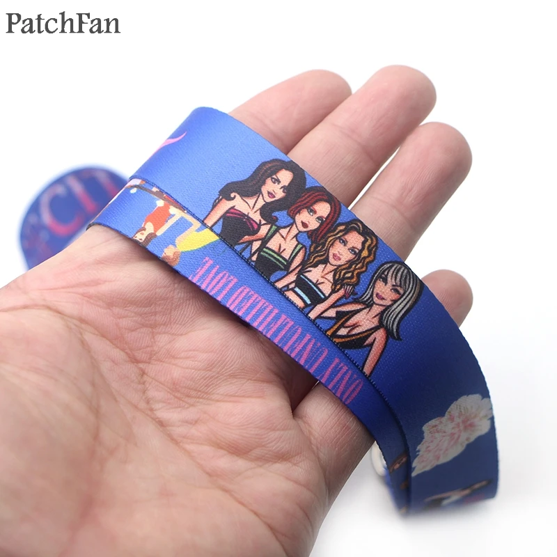 Patchfan Секс в большом городе женских diy брелок для ключей шейный ремень лямки ленты