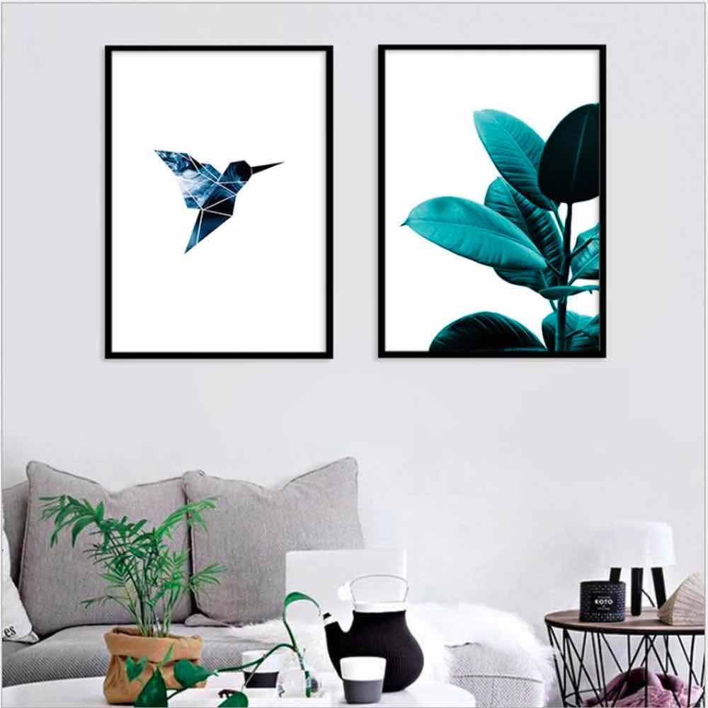 

HAOCHU Flying Bird Painting Poster For Living Room Home Decor Painting Print Poster Simple Nordic Wall Picture Canvas Painting