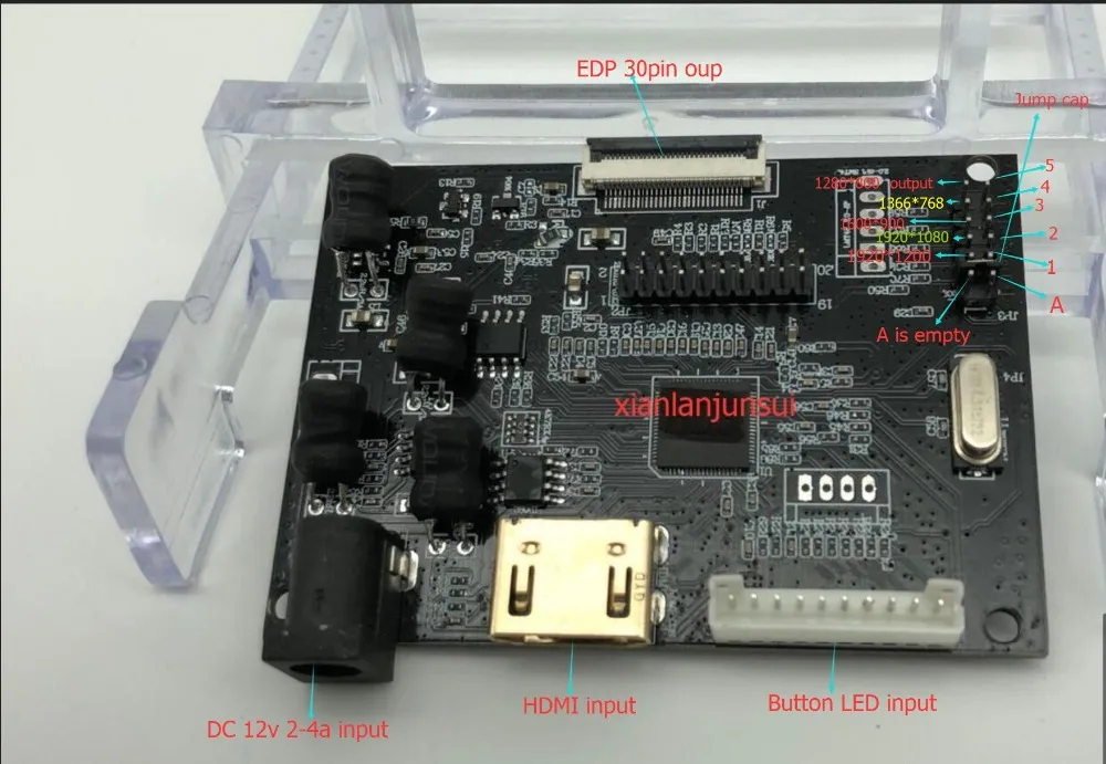 EDP 30pin Raspberry Pi драйвер платы для LP156WF4 SPB1|Экраны| |