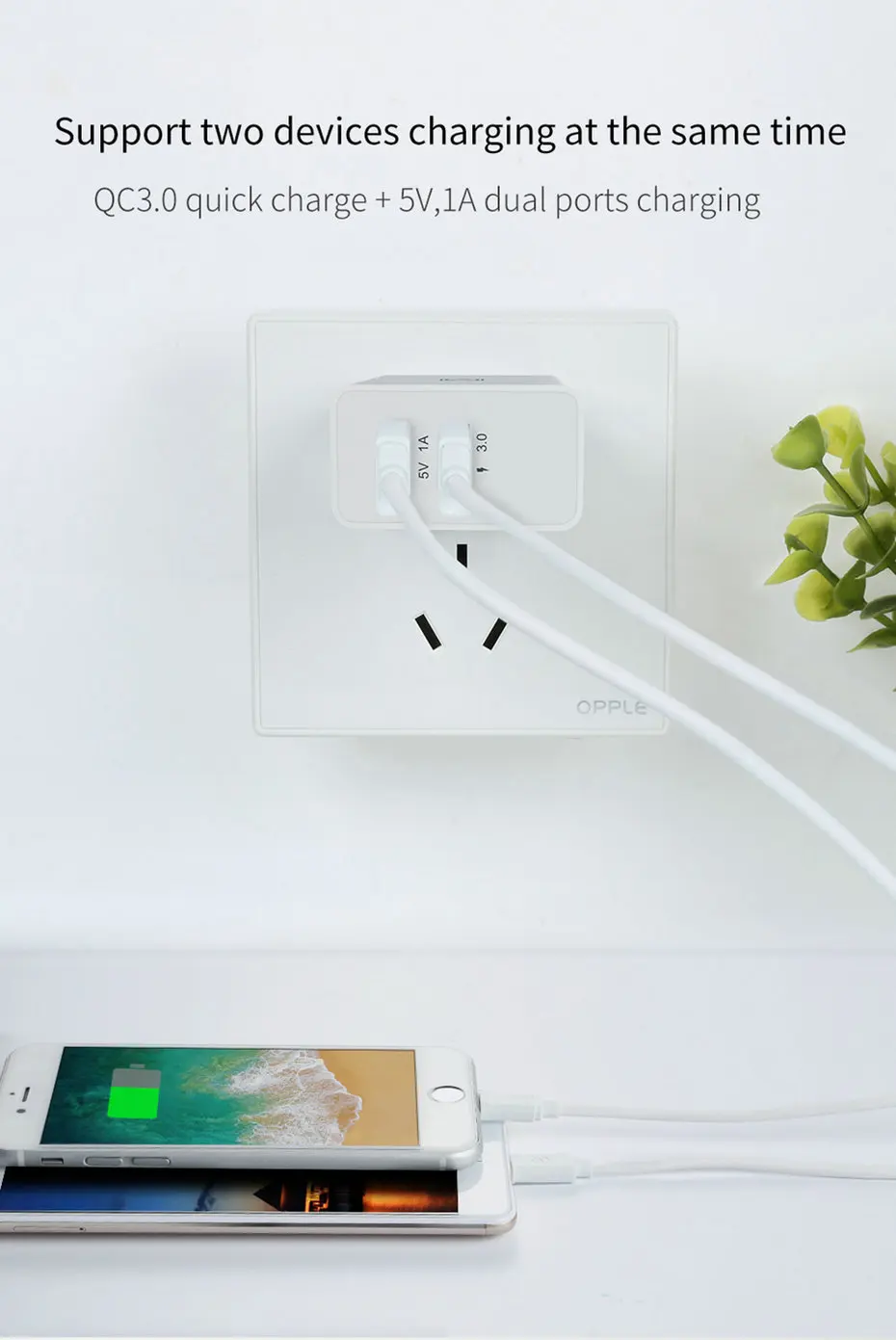 Mcdodo QC 3,0, двойное зарядное устройство USB, настенный адаптер для путешествий, зарядное устройство Qualcomm Qc3.0 для Sumsang, Xiaomi, huawei, EU, зарядное устройство для мобильного телефона