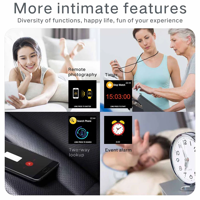 Смарт часы водонепроницаемые спортивные для iphone phone Smartwatch пульсометр функции
