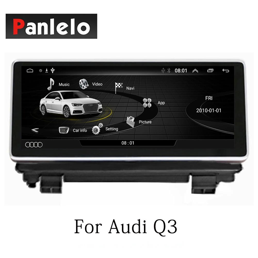 Автомагнитола Panlelo на Android 7 1 для Audi Q3 автомагнитола AM/FM Автомобильная GPS навигация