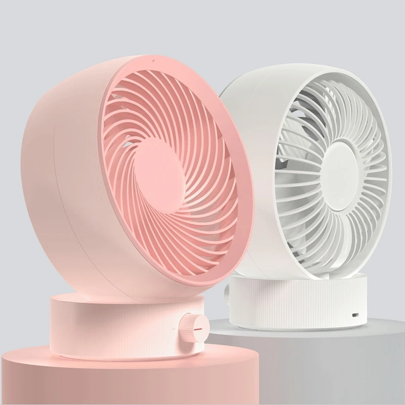 HOT!Usb Rechargeable Adjustable Wind Mini Air Circulation Desktop Powerful Round Mute Office Fan Portable | Бытовая техника