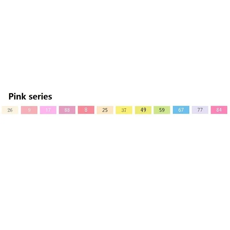 12PINK TOUCHFIVE 12/24/30/40/60/80/108/168 Цвета маркер для рисования на спиртовой основе кисть манга рисунок с двойной головкой маркеры товары для рукоделия - Цвет: 12PINK