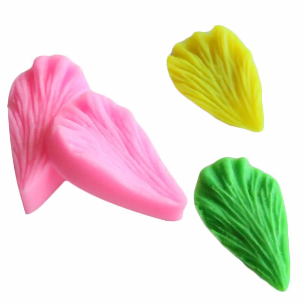 

1pair Cake Leaves Petal Silicone Fondant Molds Chocolate Baking Decorating Mold Tools New Arrvial