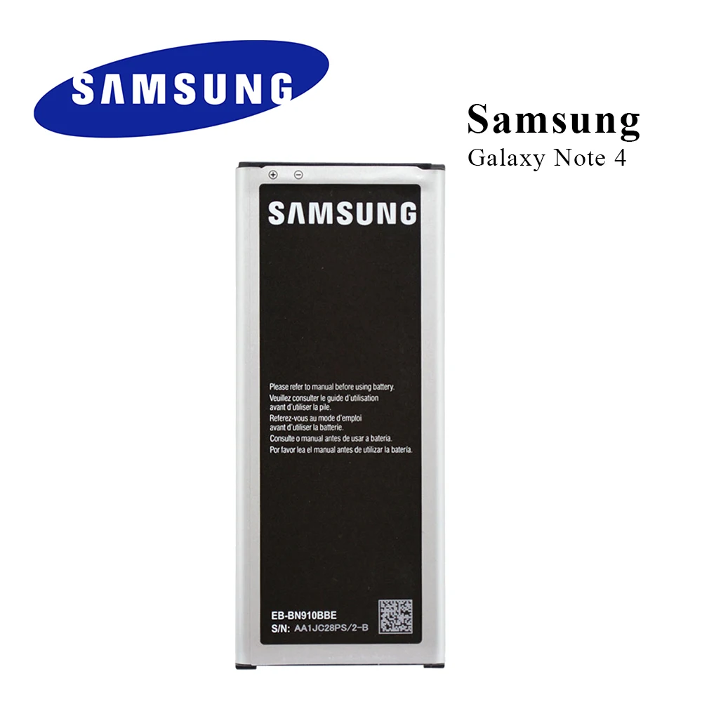 Оригинальный аккумулятор для Samsung GALAXY note 4 N910A N910U N910F N910H 3220 мА/ч с NFC поддержкой в