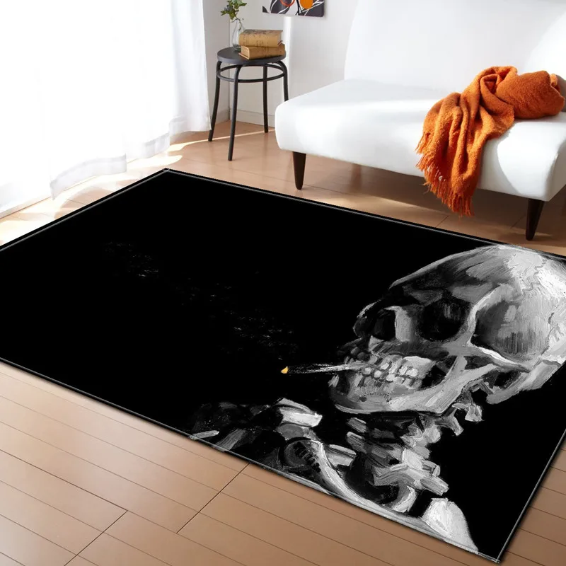 3D Печатный череп шаблон мягкие ковры для гостиной коврики диван кухня против скольжения напольный ковер для детской комнаты домашний декоративный коврик