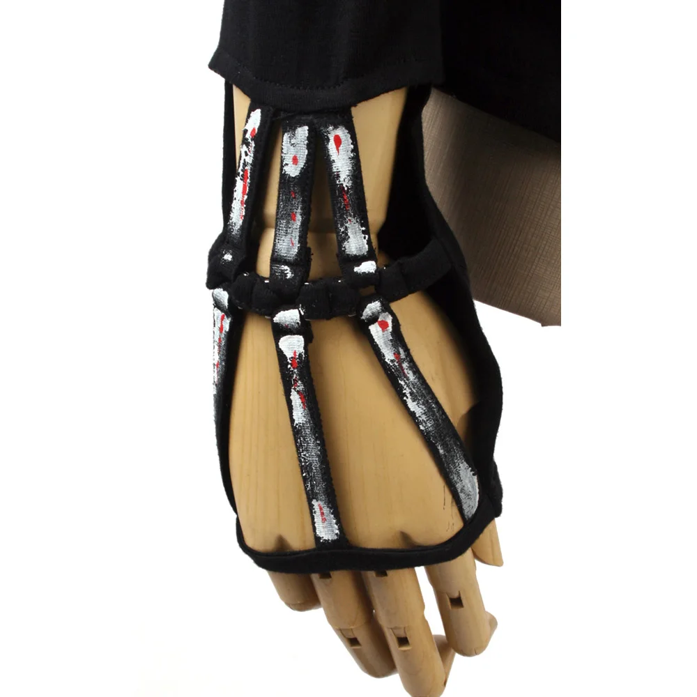 Женская рубашка с принтом скелета в стиле панк рока|punk rave|fashion toptop fashion |