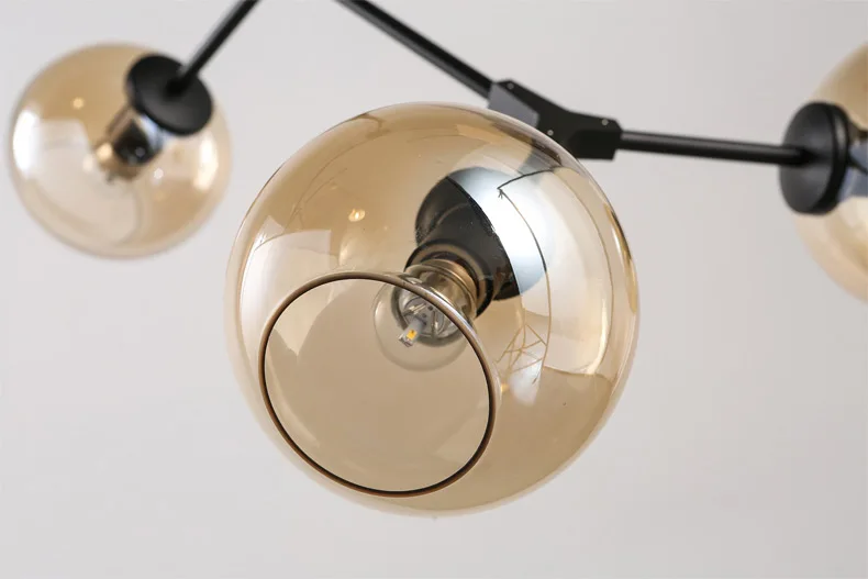 Glass Ball Branching Chandeliers Lighting lustres de glass 3 Lights Modern Magic Beans LED Ceiling For Dining Room | Освещение
