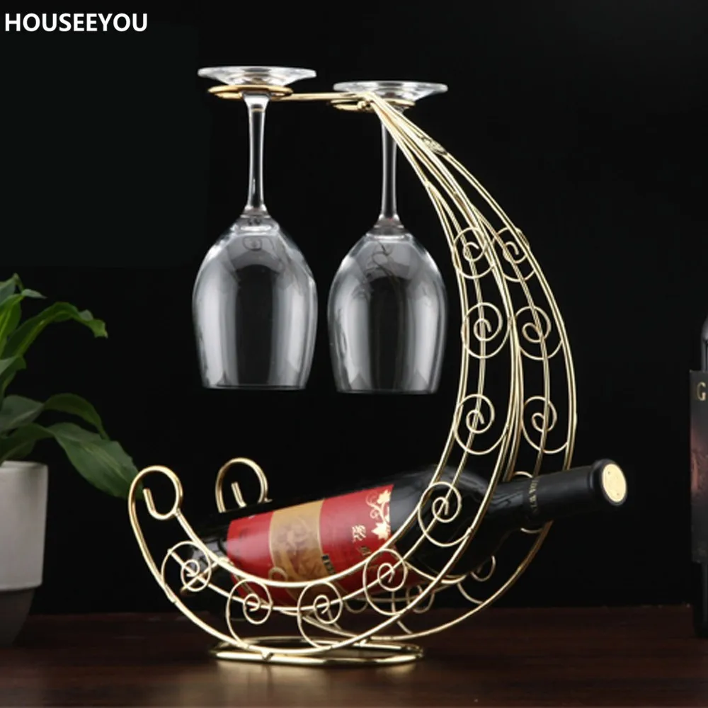 Креативная Винная стойка держатель для бутылок вешалка сушки стаканов Винных