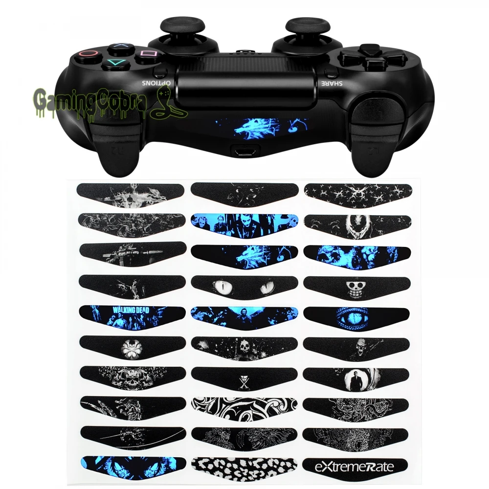 30 шт. наклейка для PS4 Slim Pro игровой контроллер Светодиодная наклейка лайтбар кожи