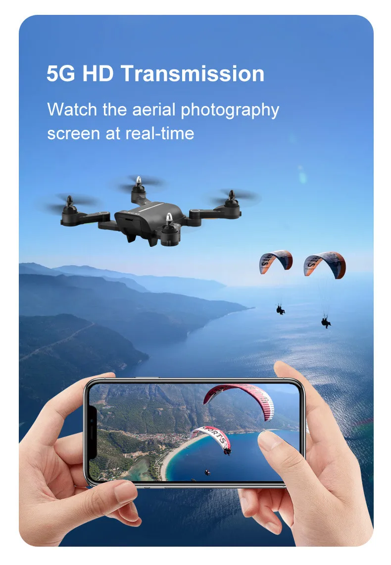 S3 5,8G дистанционное управление Управление бесщеточный Quadcopter GPS объемный складной Дрон с фиксацией следите за возврат аэрофотосъемки с 5G Pict