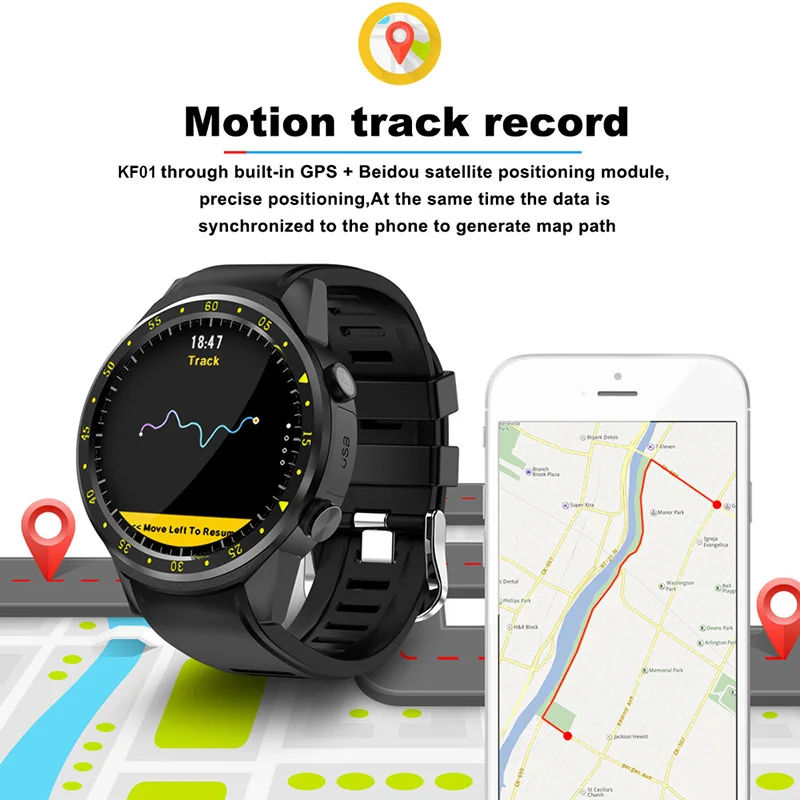 KIWITIME KF01 gps Смарт часы подключение компас монитор сердечного ритма для мужчин Спорт Bluetooth Smartwatch для iPhone samsung Android телефон