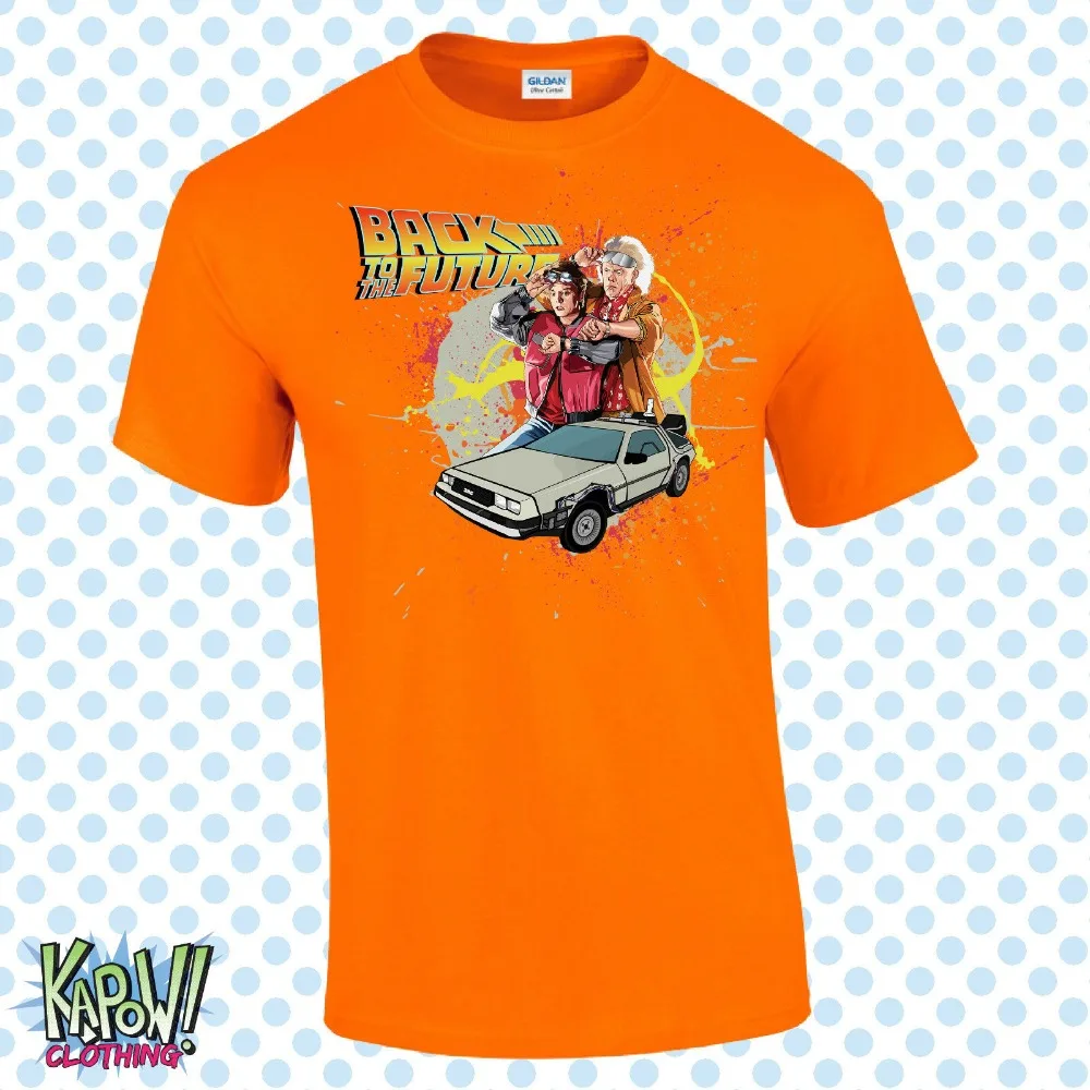 Футболка с надписью Back To The Future Men'S футболка Ховербордом Марти Макфлай делора