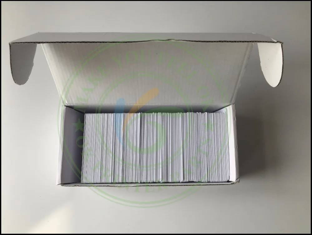 Глянцевая белая открытка для струйной печати ПВХ-карта водонепроницаемая