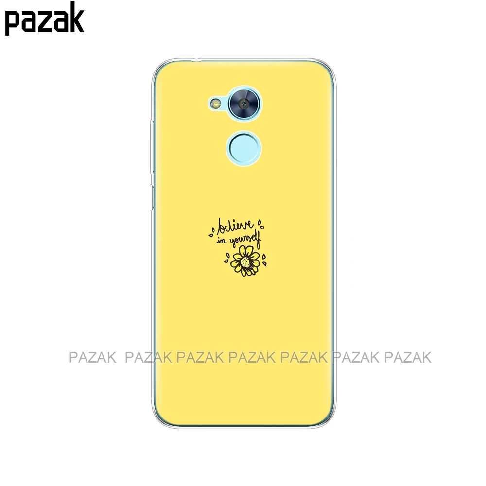 34529 Силиконовый чехол для телефона huawei honor 6A, чехлы из мягкого ТПУ, задняя крышка для телефона, прозрачный чехол etui, бампер, полная защита 360 - Цвет: 34529
