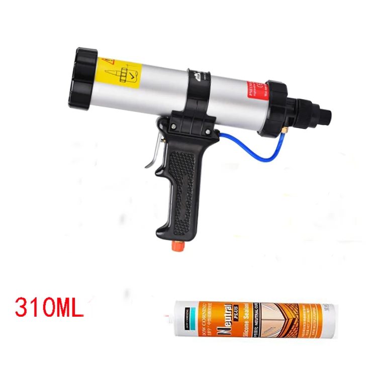 New Arrival 310ML pneumatic air glass glue guns hard pipe Caulking Gun Glass Glue tool | Pneumatic Tools