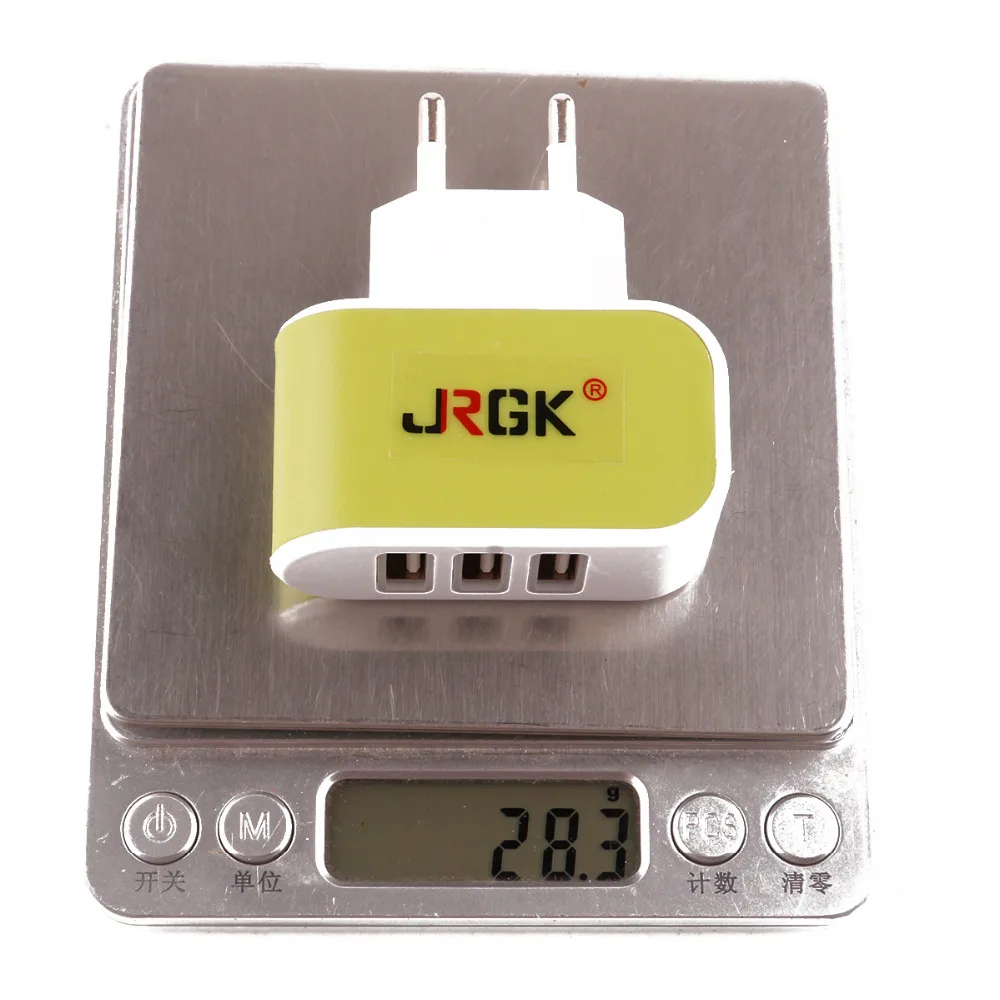 Fuloophi 5V 1A EU Plug 3 порта несколько настенных USB Смарт зарядных устройств адаптер