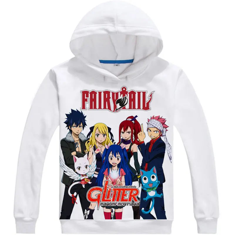 Толстовка с капюшоном изображением Феи хвоста аниме рассекающий дракона Нацу