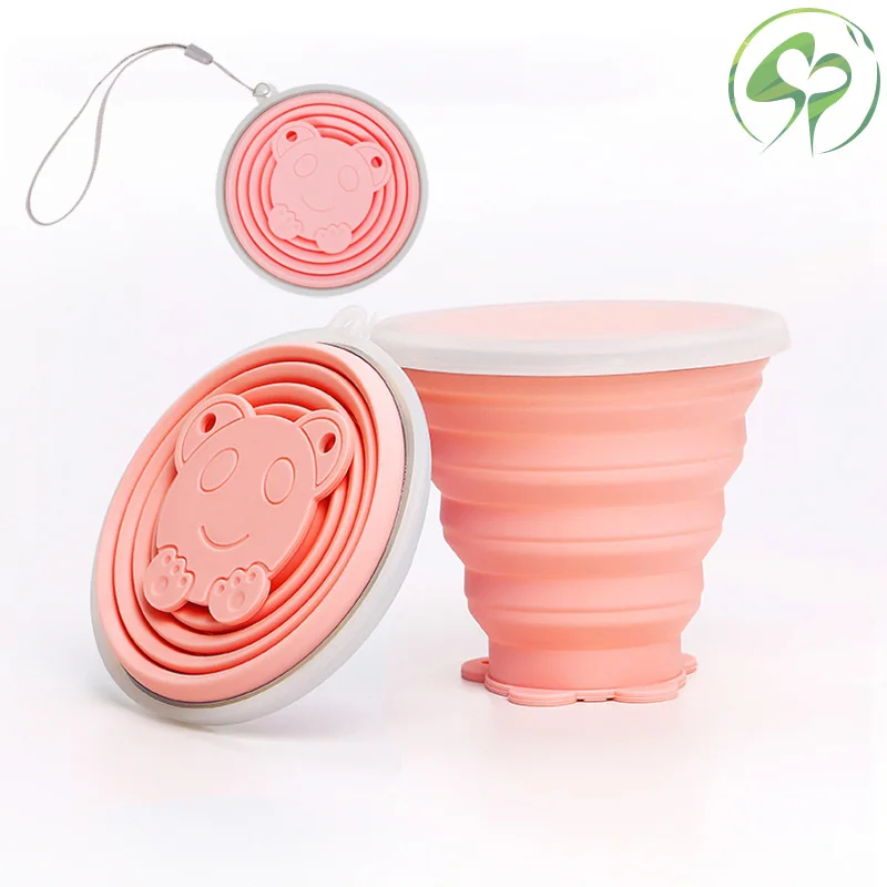 

250ML Travel Cup Stainless Steel Silicone Retractable Folding cups Telescopic Collapsible Coffee Cups Outdoor Sport Water Cup