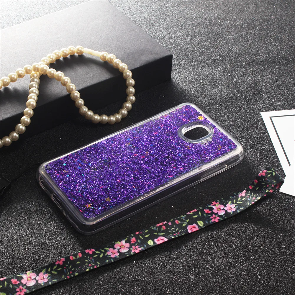 soft TPU Liquid Case For Funda Samsung Galaxy J5 2018 Transparent Dynamic Quicksand sFor Phone Cover |