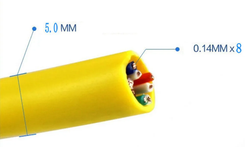 Наружный сетевой Ethernet Кабель 1 м 5 2 3 10 20 30 желтого цвета CAT5e 100% медь RJ45 высокое