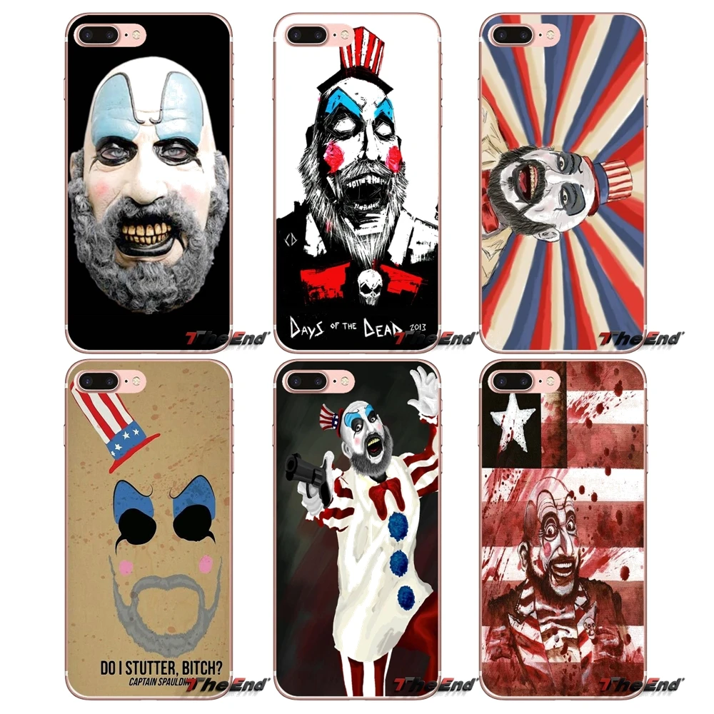 Captain spaulding The Devils отвергает чехол для iPhone X 4 4S 5 5S 5C SE 6 6S 7 8 Plus Samsung Galaxy J1 J3 J5 J7 A3 A5 2016
