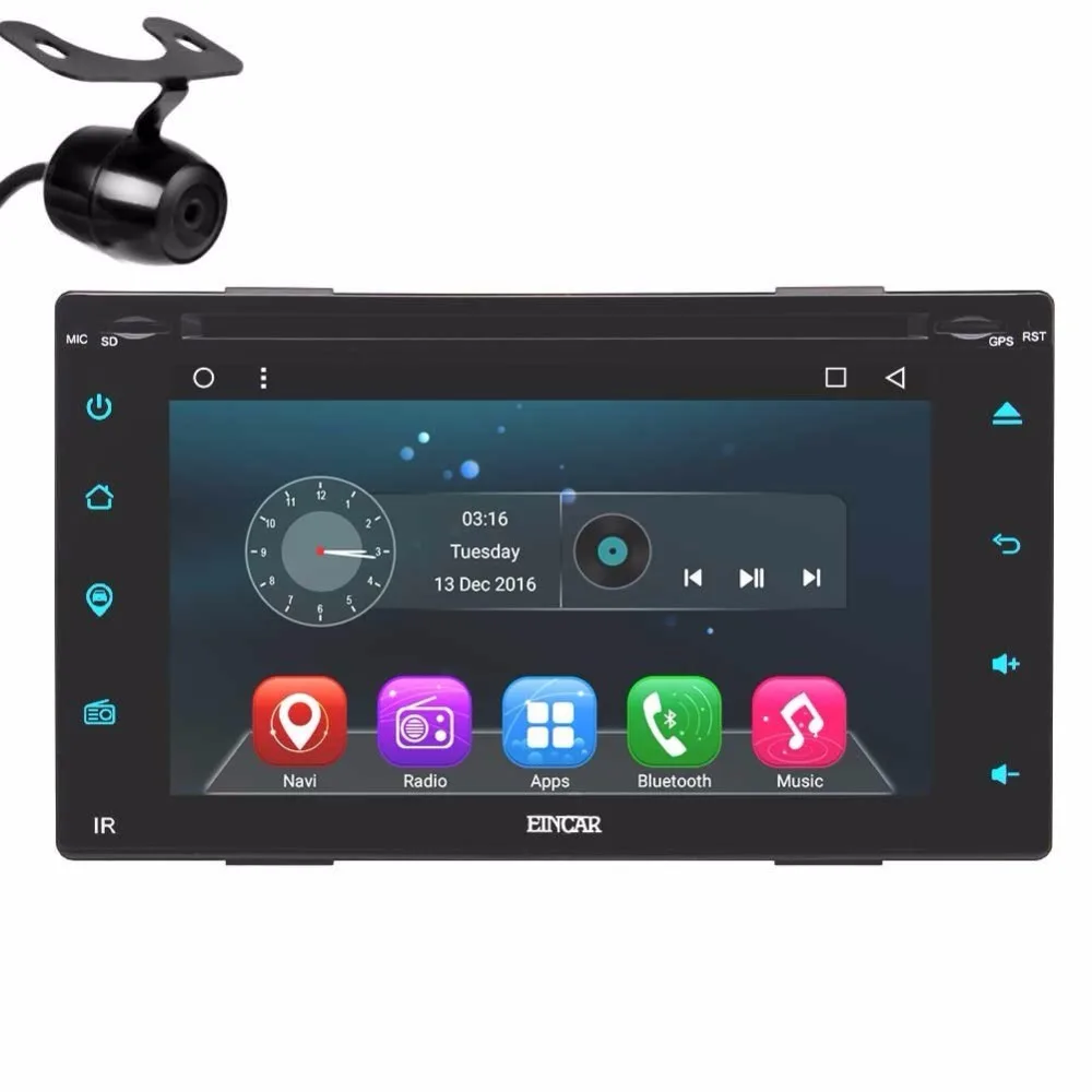 Четырехъядерный 1024*600 2 Din Android 6 0 Автомобильный аудио стерео с радио gps wifi dvd automotivo