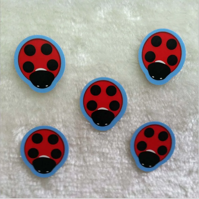 Red Ladybird 4 шт. детские, для малышей лоб температура Gauge Клиническая лихорадка термометр измерительные наклейки уход за детьми Детская безопасность - Цвет: Red Ladybird