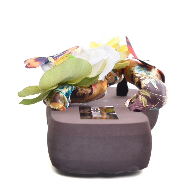 HEE GRAND/2017 г. Летние вьетнамки без застежки повседневная обувь на толстой подошве