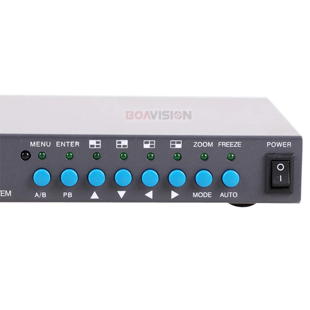 4 канальный цветной видео цифровой четырехъядерный разветвитель с процессором