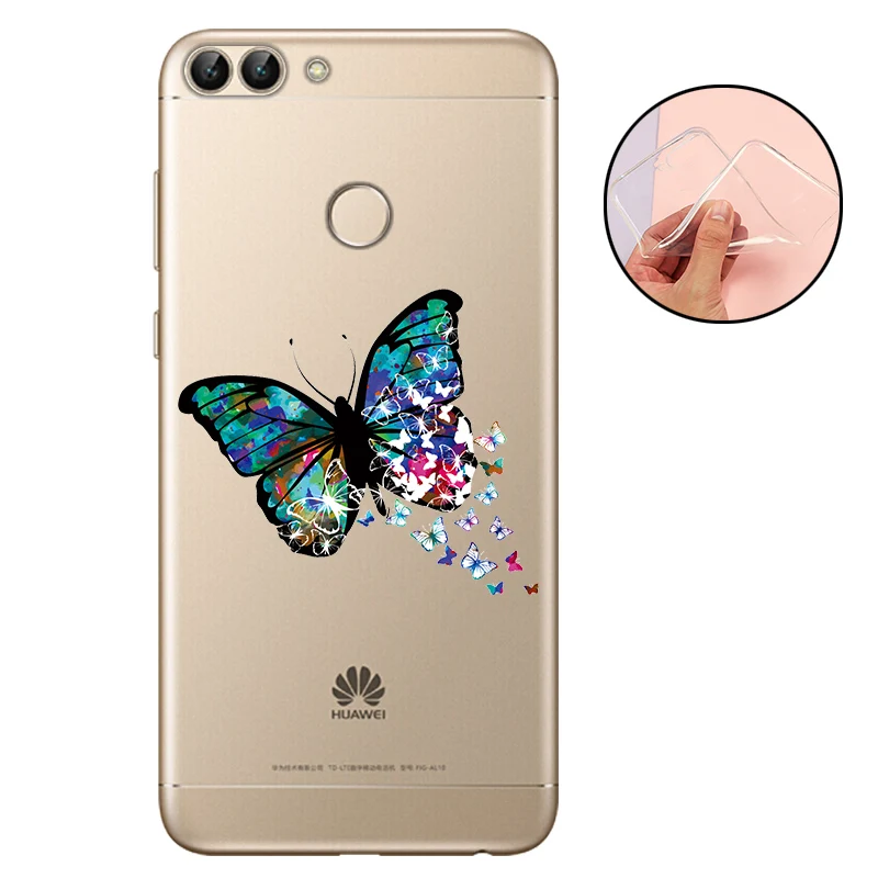 CROWNPRO СПС huawei P Smart чехол силиконовый мягкий ТПУ чехол P Smart Coque задний телефон для Funda huawei P Smart чехлы
