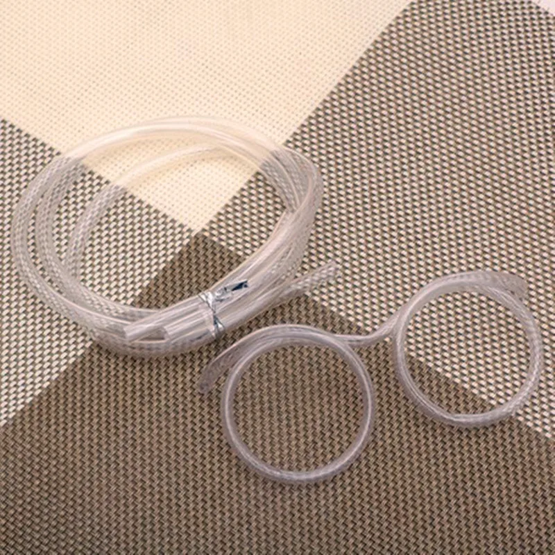 Забавные мягкие пластиковые соломенные очки гибкие питьевые соломинки