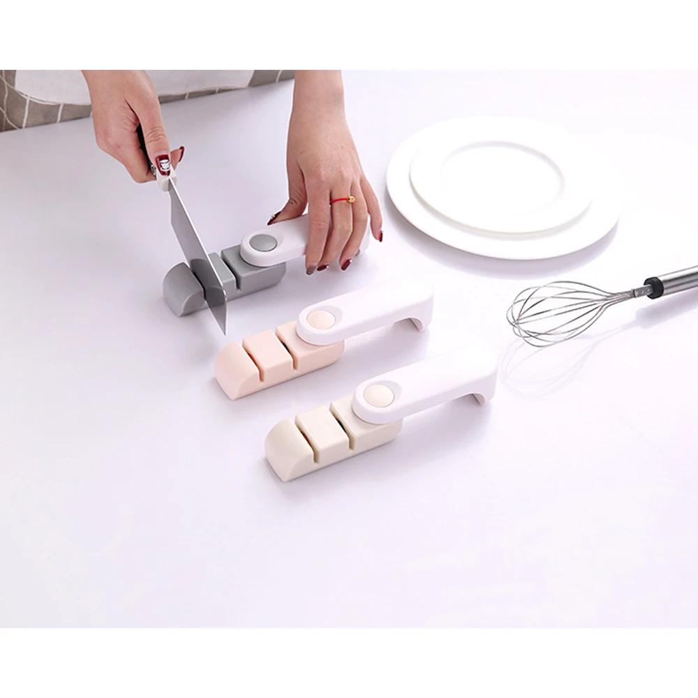 Мини 2 этап кухонные ножи фиксированный угол точильный камень ручной для дома