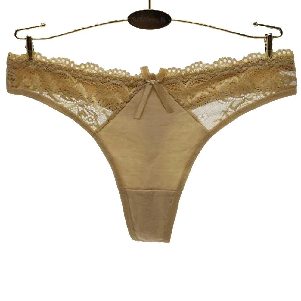 5 шт./упаковка женские хлопковые трусики-стринги с низкой посадкой | Женская