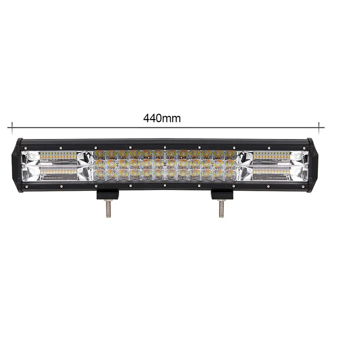 17INCH COMBO BEAM 4-2" внедорожный стробоскоп светодиодный рабочий светильник, мигающий автомобильный предупреждающий индикатор, изменение цвета, комбо, 12 В, 24 В, внедорожный индикатор грузовика, лампа для вождения - Цвет: 17INCH COMBO BEAM
