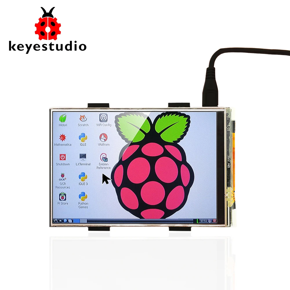 ЖК дисплей TFT Keyestudio 3 5 дюйма 480x320 16 бит экран с сенсорным экраном для модуля Raspberry Pi