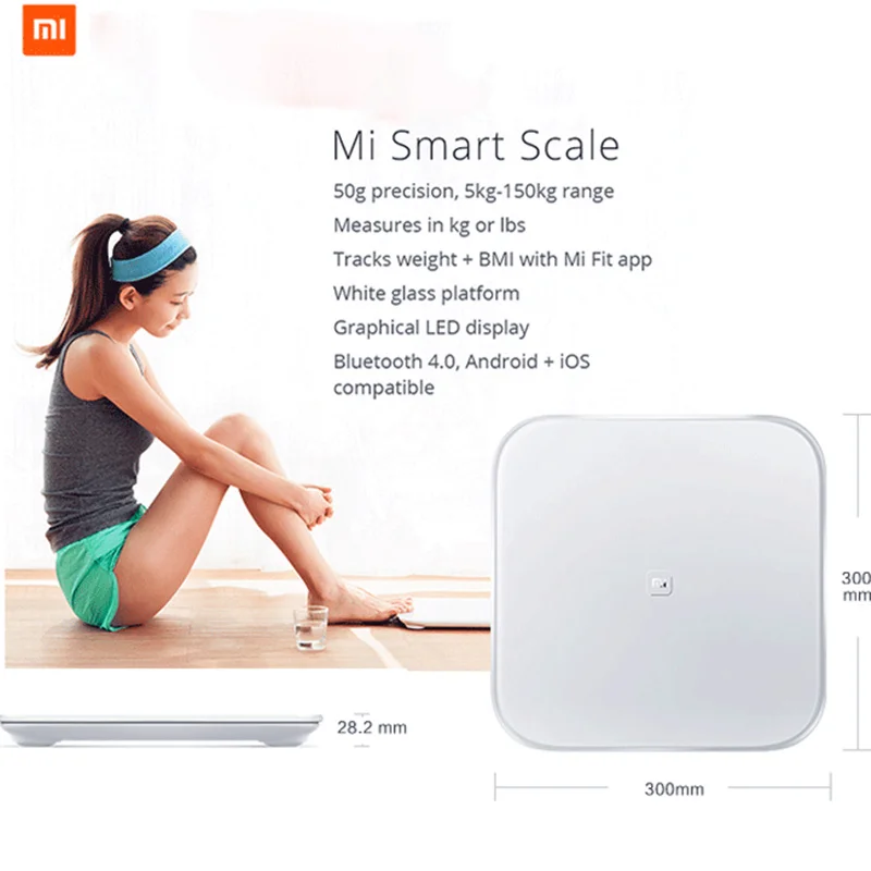 Оригинальные Xiao mi Scale mi Smart Body weight цифровые весы Поддержка Android IOS Bluetooth 4,0 выше Смартфон Дистанционное управление