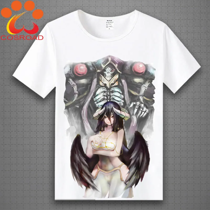 Футболка Cosroad Overlord Ainz Ooal/карнавальный костюм футболка Albedo для мальчиков и девочек