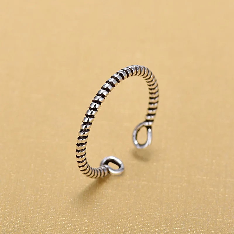 

Retro Vintage 925 Sterling Silver Hand Open Finger Open Rings for Women Sterling Silver Jewelry