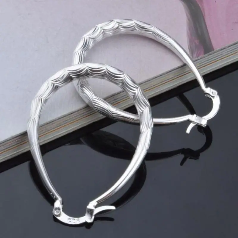 Женские серьги кольца из стерлингового серебра пробы a1t3|long earrings silver|earrings silver