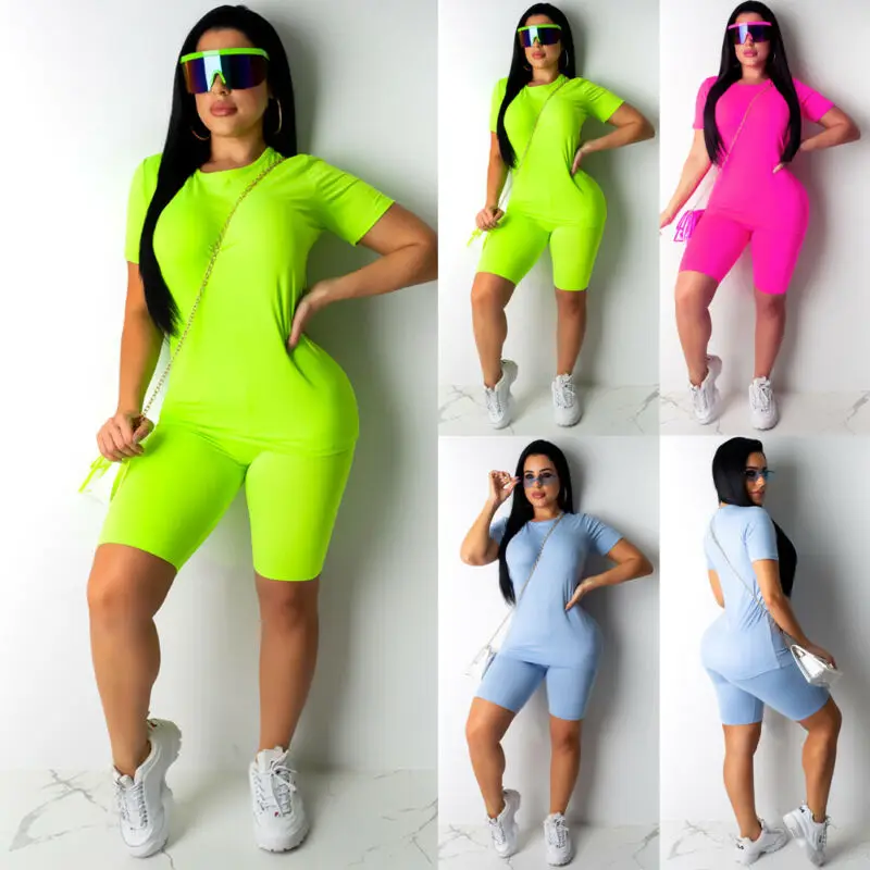 2PCS/Set Women Sports Suit Crop Top Pants Outfit Yoga Workout Clothes Tracksuit | Женская одежда