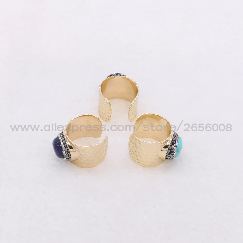 Оптовая продажа кольцо из натурального камня КОЛЬЦО druzy регулируемое размер