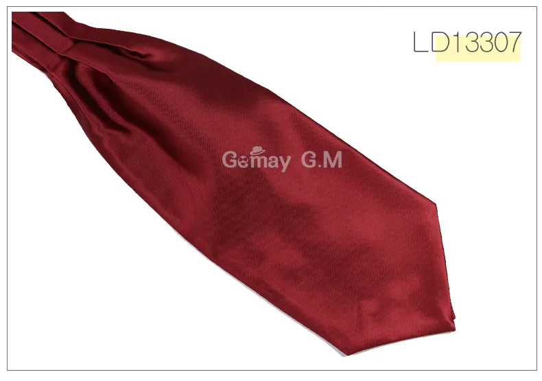 Ascot Tie Cravat Luxury Mens dots Neck Tie Self Tie for Men Wedding Neckties - Цвет: LD13307