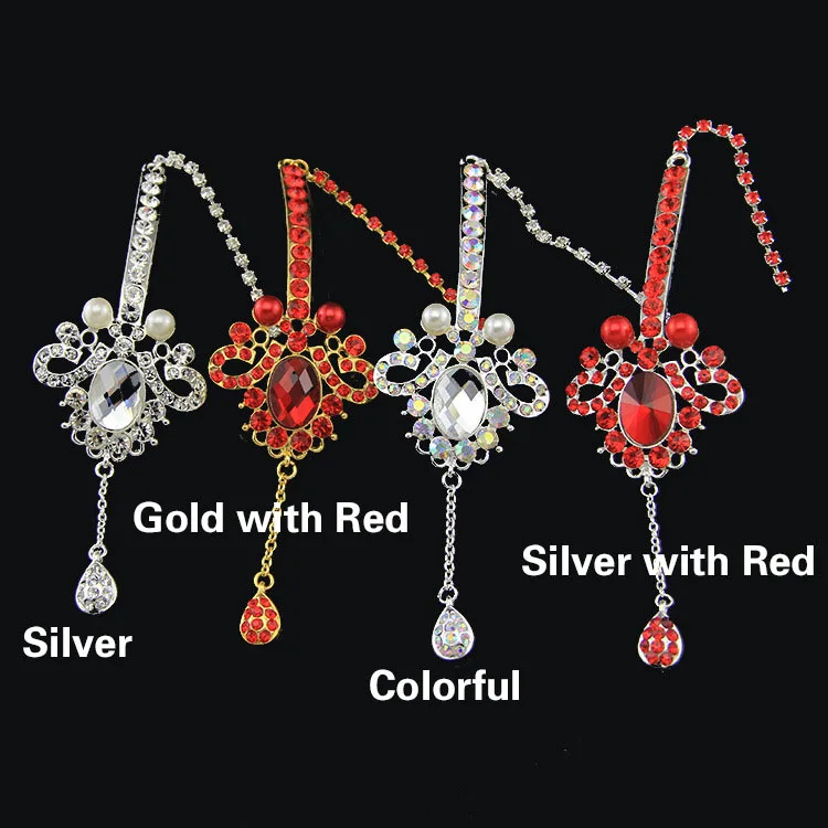 HIMSTORY индийский стиль КАПЛЕВИДНАЯ кристальная оправа свадебные аксессуары для