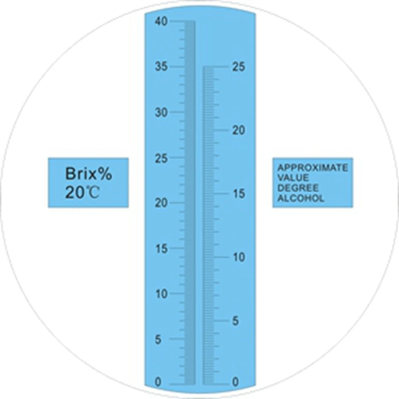 Рефрактометр для алкоголя измеритель концентрации сахара винограда вина 0 ~ 25%