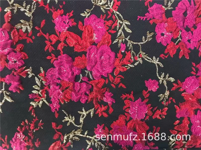 Металлическая жаккардовая парчовая ткань для платья юбка шитья Tissu материал Tecido