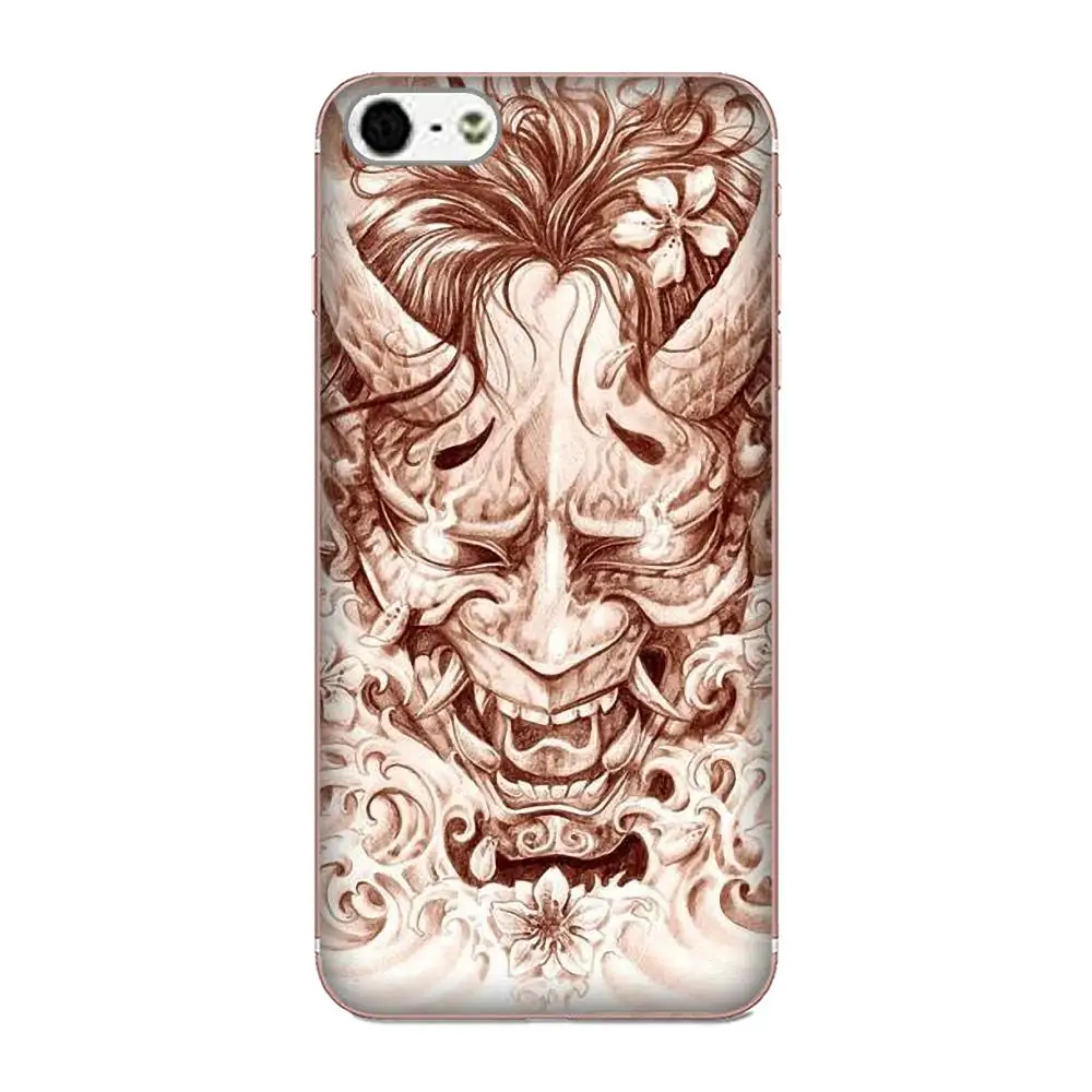 Мягкий чехол для мобильного телефона Hannya Demon Mask Xiaomi Note 3 4 Mi3 Mi4 Mi4C Mi4i Mi5 Mi 5S 5X 6 6X A1 Max Mix