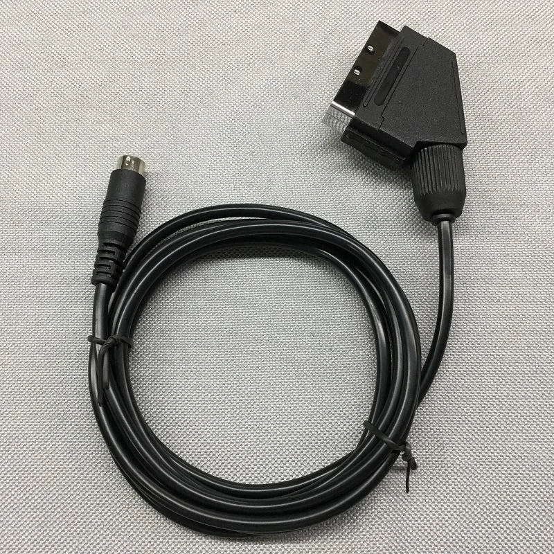 FZQWEG 1 8 м/6 футов RGB Scart AV кабель свинцовый Аудио Видео разъем для Genesis Megadrive 2 PAL